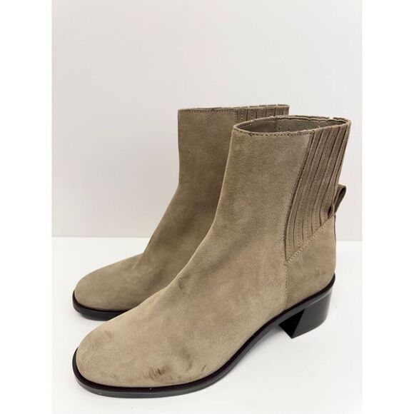 Dolce Vita Boots Size 8 H20 Womens Leather Block Heel Ankle Booties - Picture 2 of 11